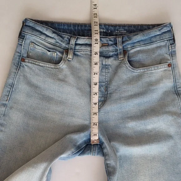 Old Navy High-Rise O.G. Loose Straight Secret-Smooth Pockets Mom Jeans 6 Blue - Picture 14 of 15